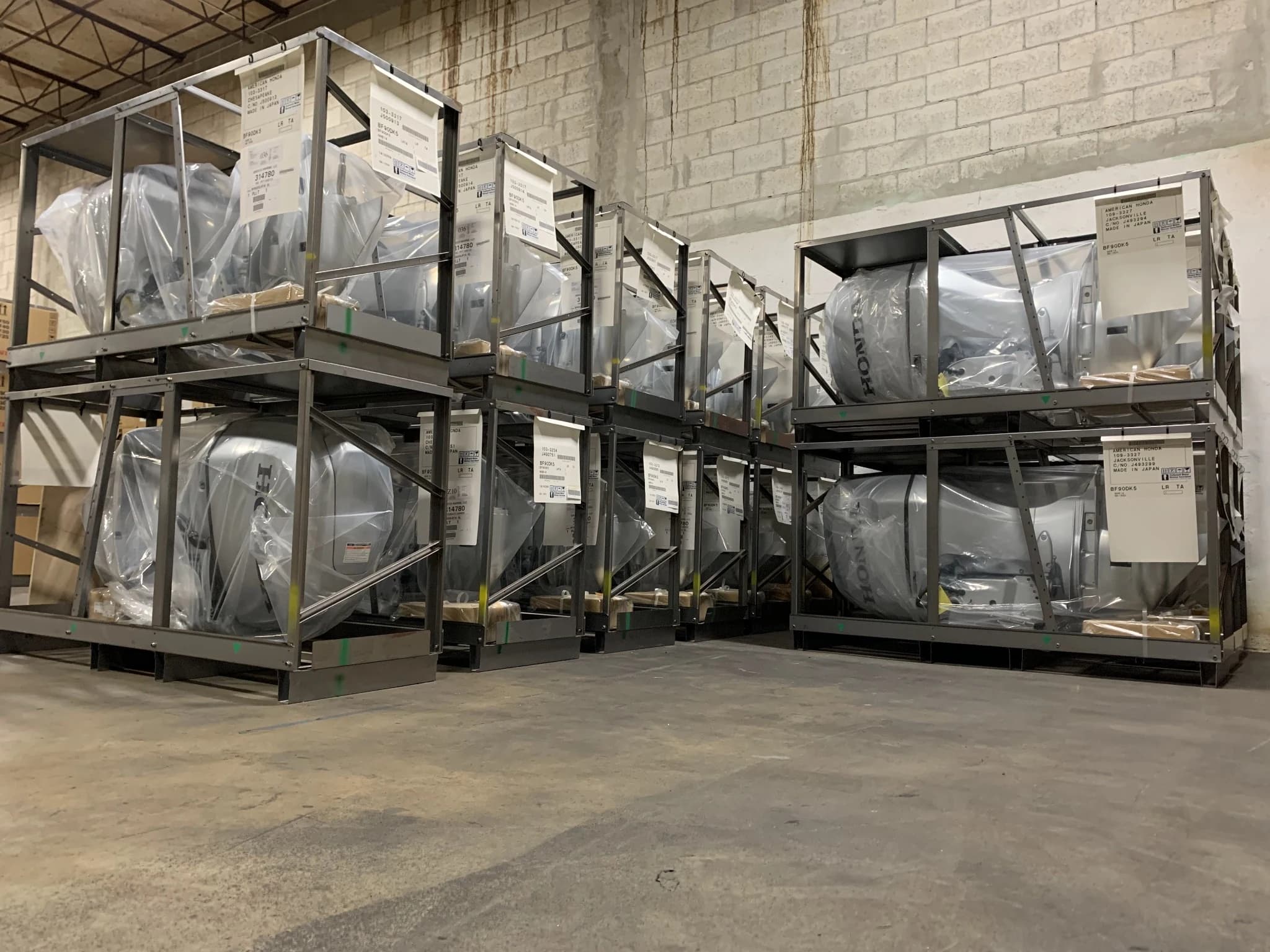 Outboard engines and marine equipment inventory